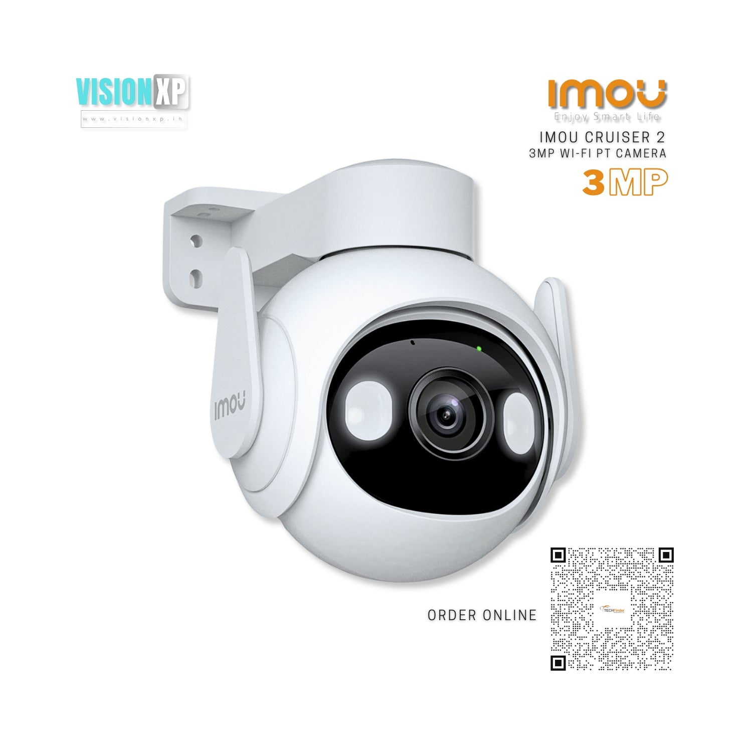 IMOU Cruiser 2 Outdoor 3MP Full Colour Wi-Fi P&T Smart Camera IMOU Cruiser 2 Outdoor 3MP Full Colour Wi-Fi P&T Smart Camera